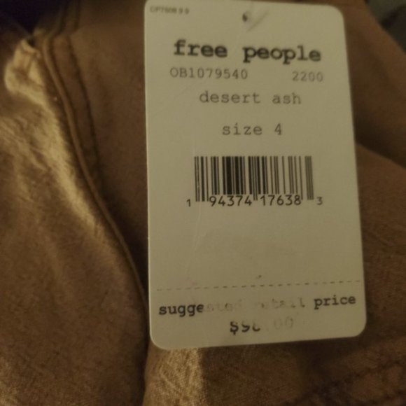 Free People Catching Feelings Utility Skirt 4 NWT - Picture 5 of 5